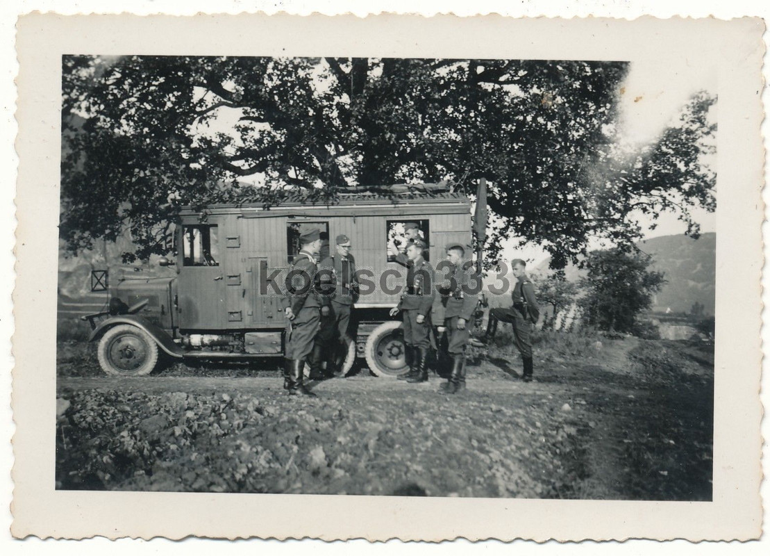 Foto Büssing NAG Funker LKW Nachrichten Abteilun