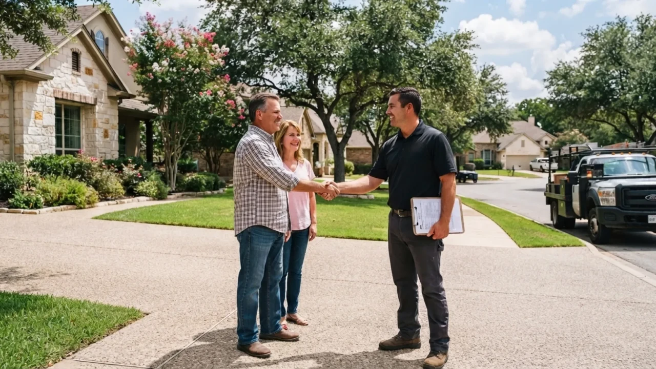 Finding driveway contractors San Antonio neighborhood referrals
