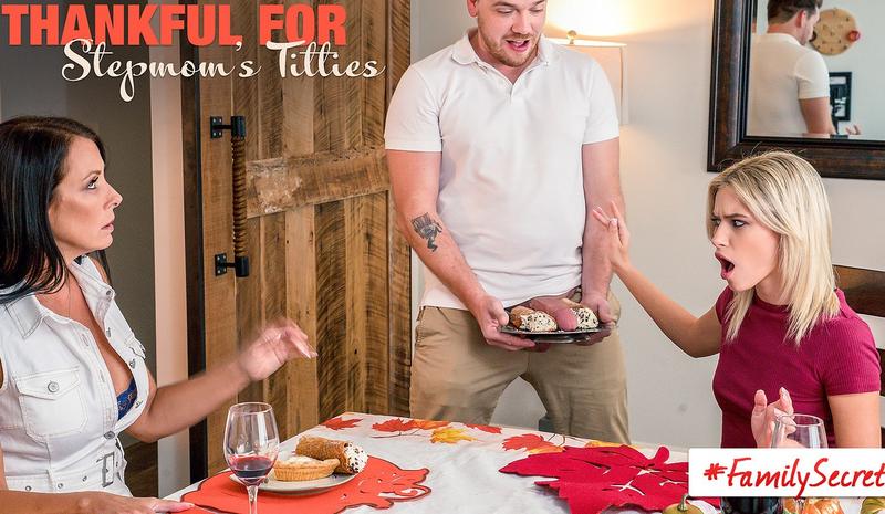 Kiara Cole & Reagan Foxx - Thankful For My Stepmoms Titties 1080p