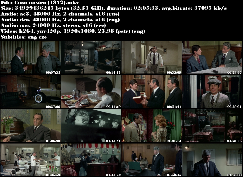 Valachiho svědectví / Cosa nostra (1972)