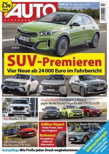 Cover: Auto Strassenverkehr Magazin No 22 vom 28  September 2022