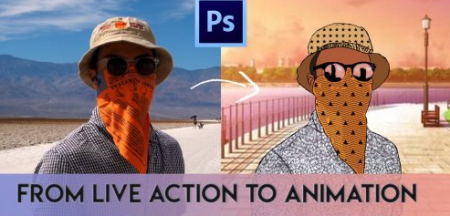 Rotoscope Animation in Photoshop : Turn Live Action scene to Animation