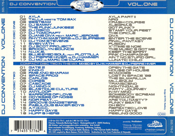 23/01/2023 - DJ Convention Vol. One (2 x CD, Mixed)(Polystar  – 555 776-2)  1998 R-316966-1546657658-6178