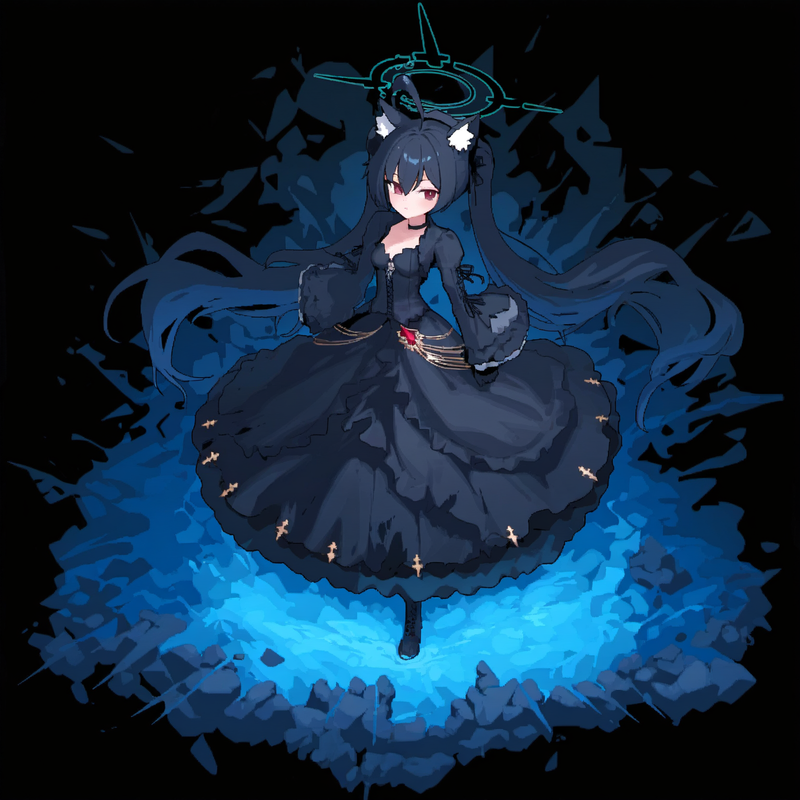 1girl, serika, [[[[shiroko terror]]]], [[blue archive]], mikozin, NDGD, ohlia, { s-3156000553