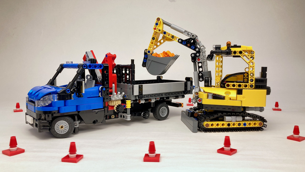 LEGO MOC IVECO Daily - Tipper and Crane by ufotografol