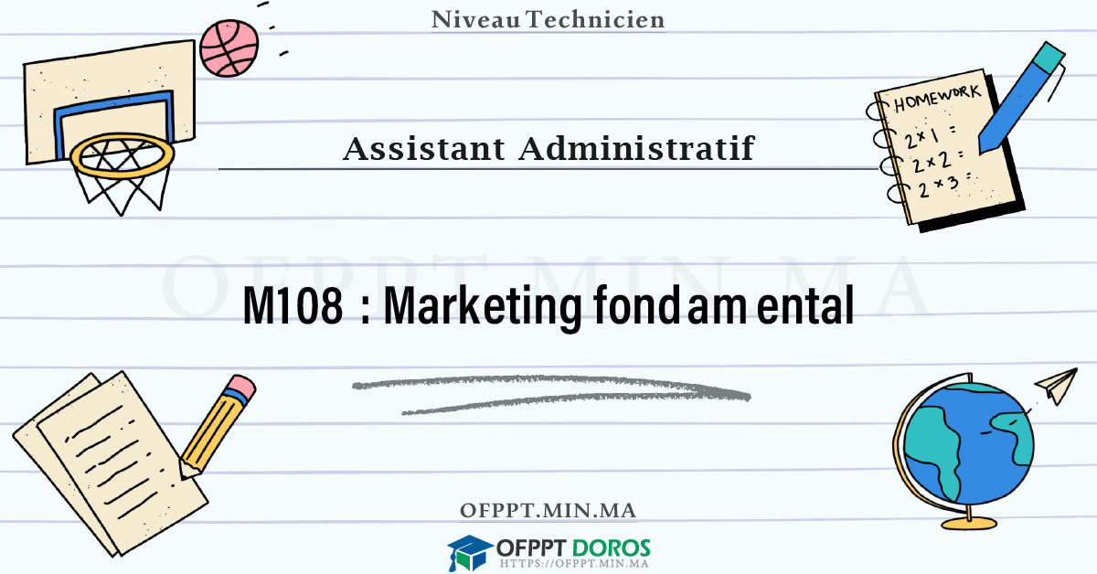 Sommaire détaillé du cours Marketing fondamental M108 OFPPT - Structure du module