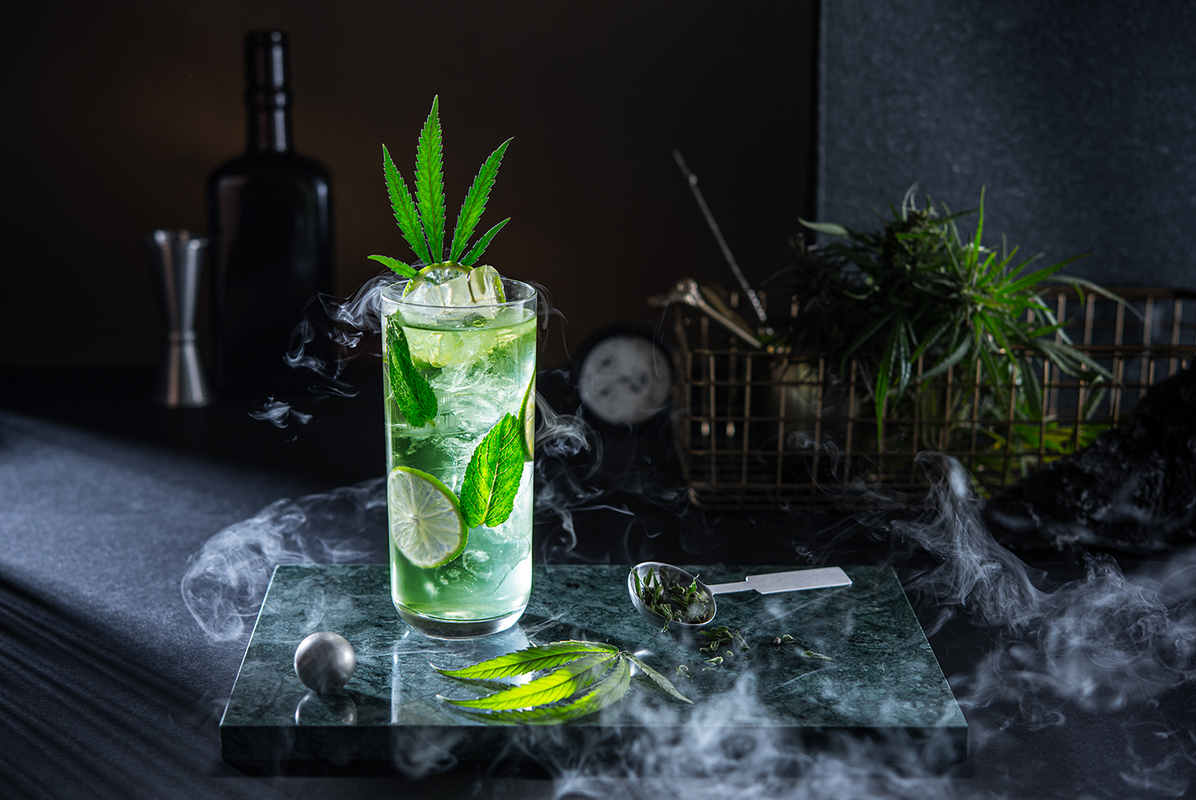 COCKTAIL EMERALD HAZE Cannabis & Lime