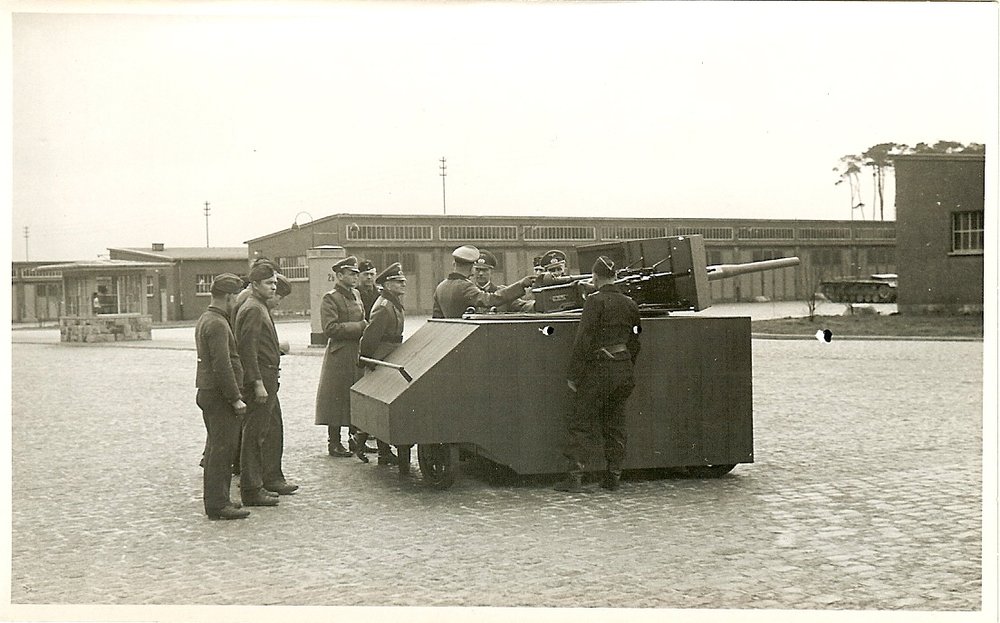Bargain Lot (9) Portrait Photos- Rare Pics of Wehrmacht General & Panzer Officers Viewing New Panzer
