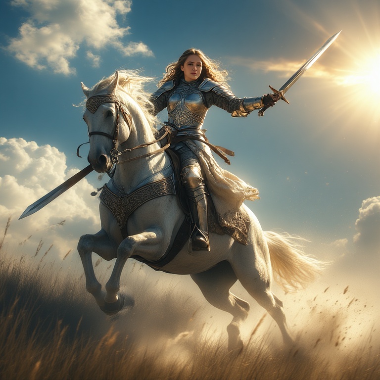 Armored-woman-charging-into-ba-(16)