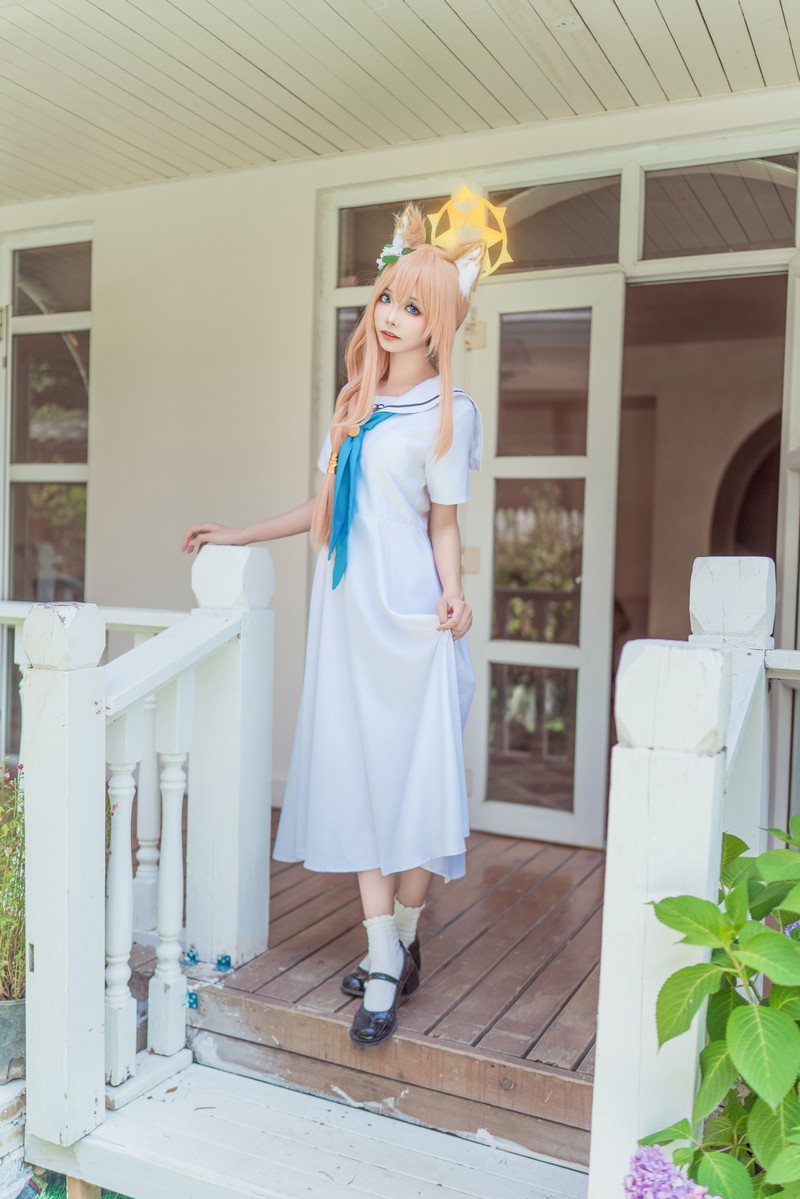艾西Aiwest 碧蓝档案伊落玛丽睡衣Cosplay写真图集 高清图集 34P (102.2M)