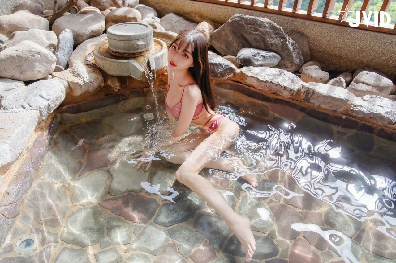 jvid 在线 观看《粉色内衣浴袍美女》，超性感、优雅气质插图9