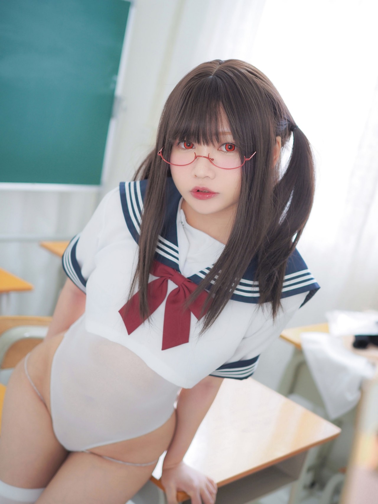 铭铭kizami《 JK水手服》作品写真，元气少女日常插图