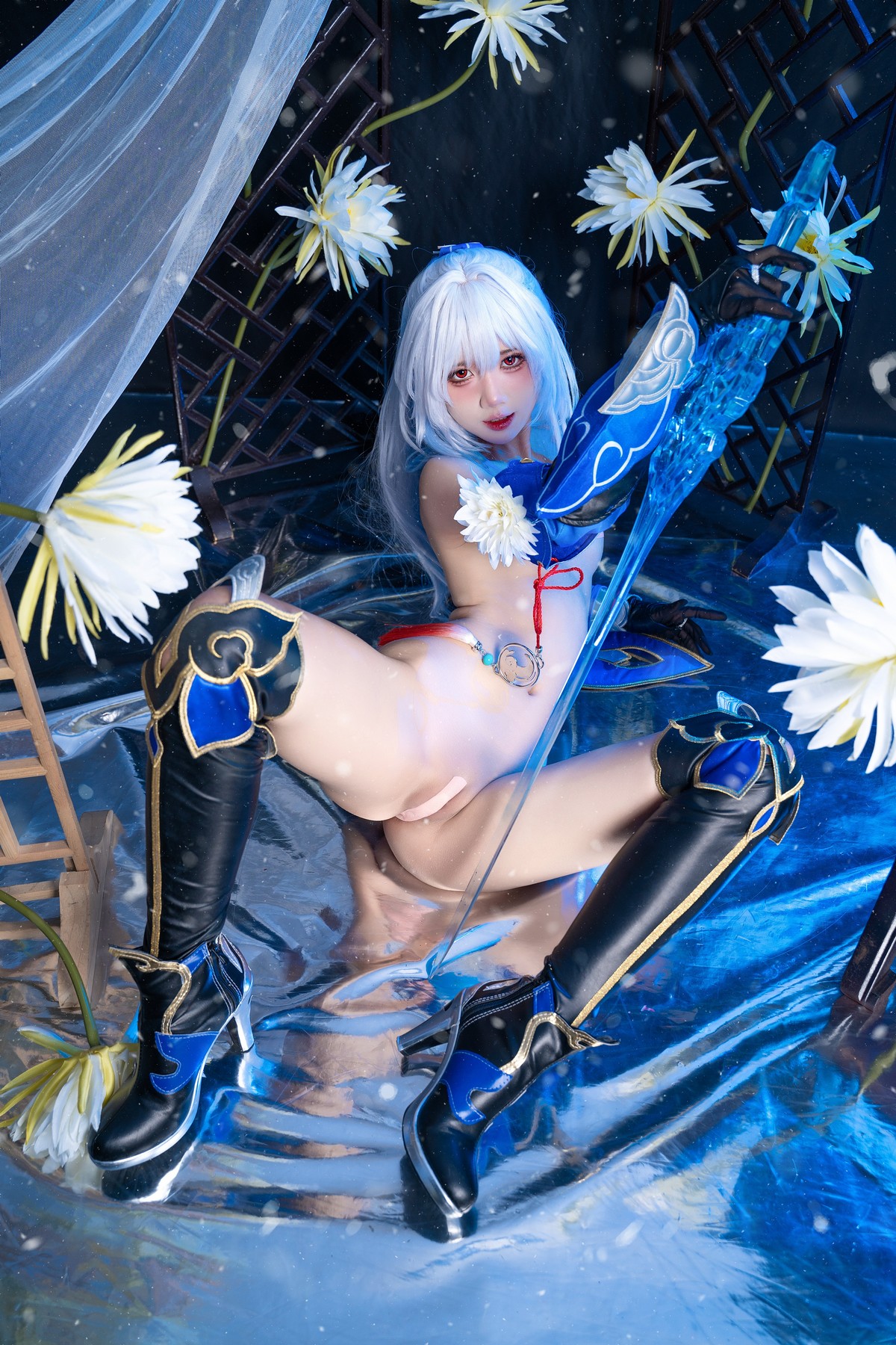 PoppaChan Jingliu Cosplay (Honkai Star Rail) – 40 Photos 344MB插图3