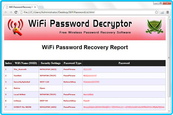 WiFi Password Decryptor 15.0 Wi-Fi-Password-Decryptor-15-0