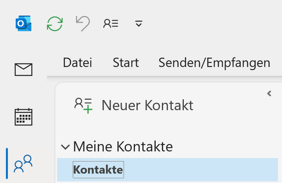 Kontakte in Outlook