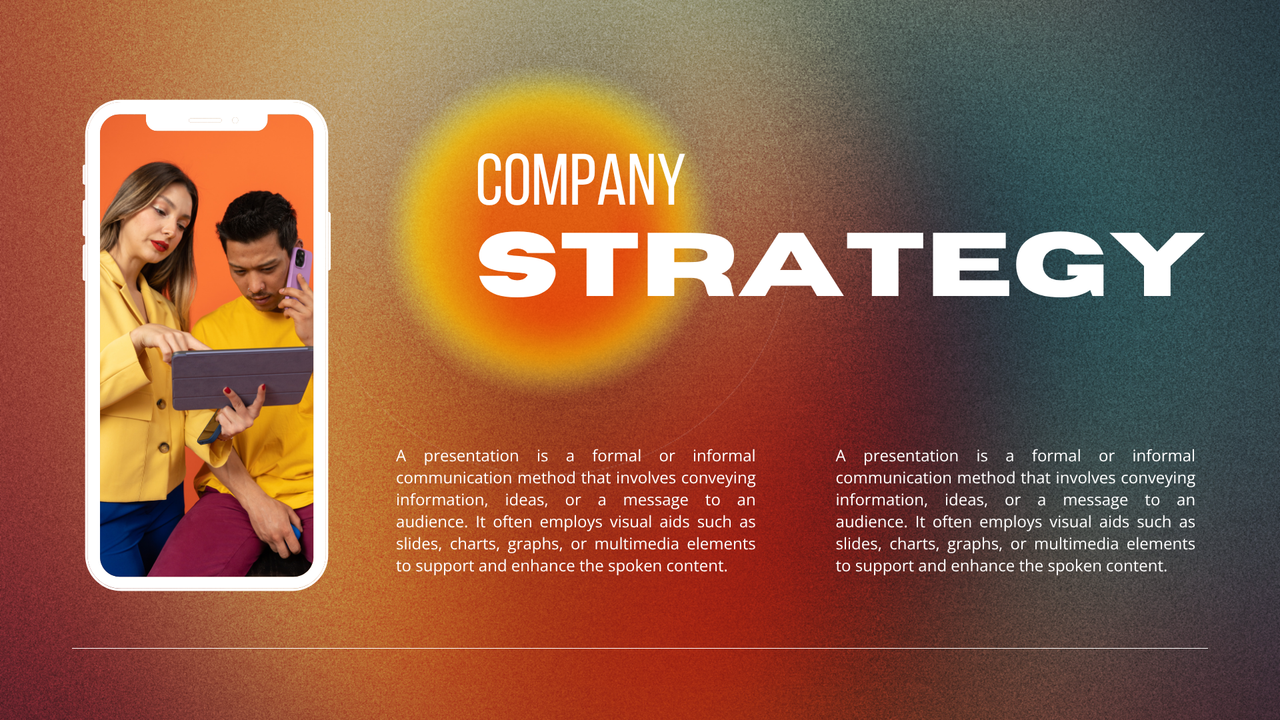 Orange and White Gradient Modern Business Project Presentation