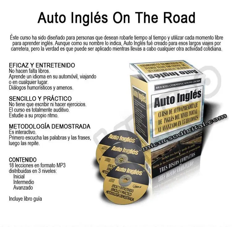 Curso de auto inglés total 18 lecciones en audios mp3 