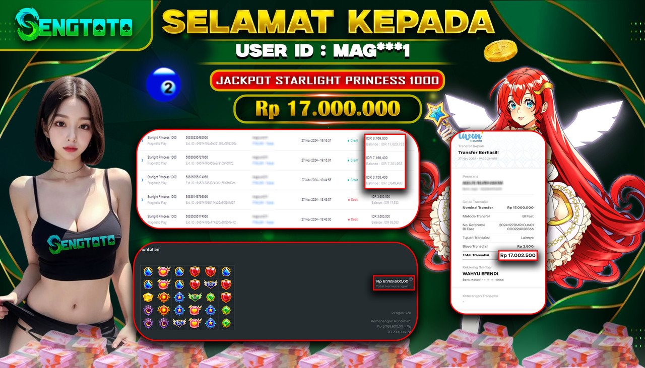 BUKTI PEMBAYARAN SLOT STARLIGHT PRINCESS 1000
