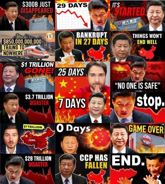 chiny upadek
