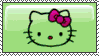 Hello kitty face hue shifting rainbow animation