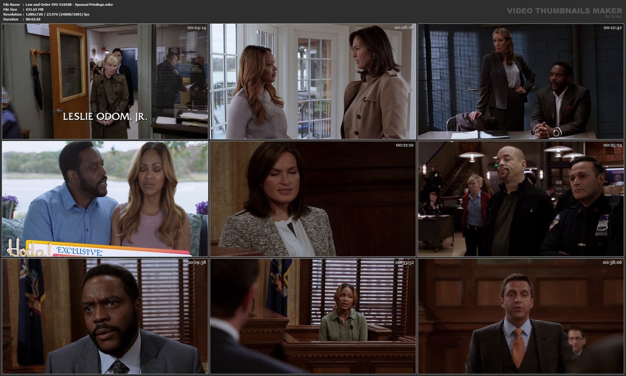 Law and Order SVU S16E08 - Spousal Privilege.mkv