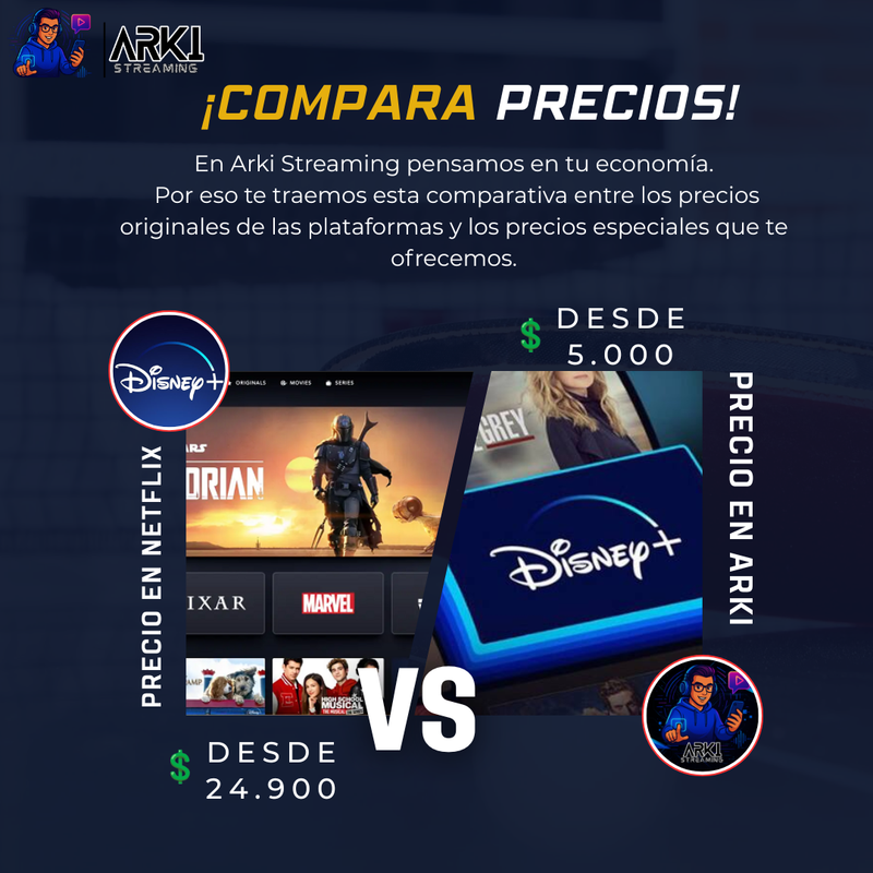 Comparativa Disney+