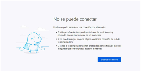 Error de conexion