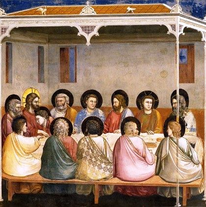 Giotto-di-Bondone-Ultima-Cena-1303-1305-Cappella-degli-Scrovegni-Padova dans Fede, morale e teologia