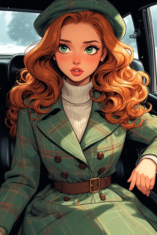 Sitting in a car at night snow (4)