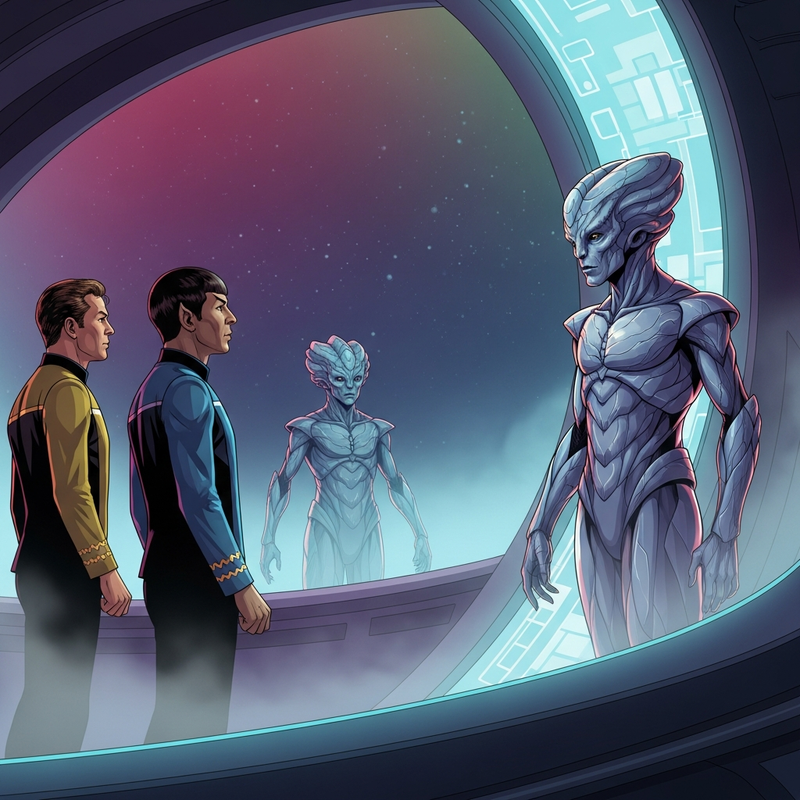 Jim Spock and aliens from another galaxy