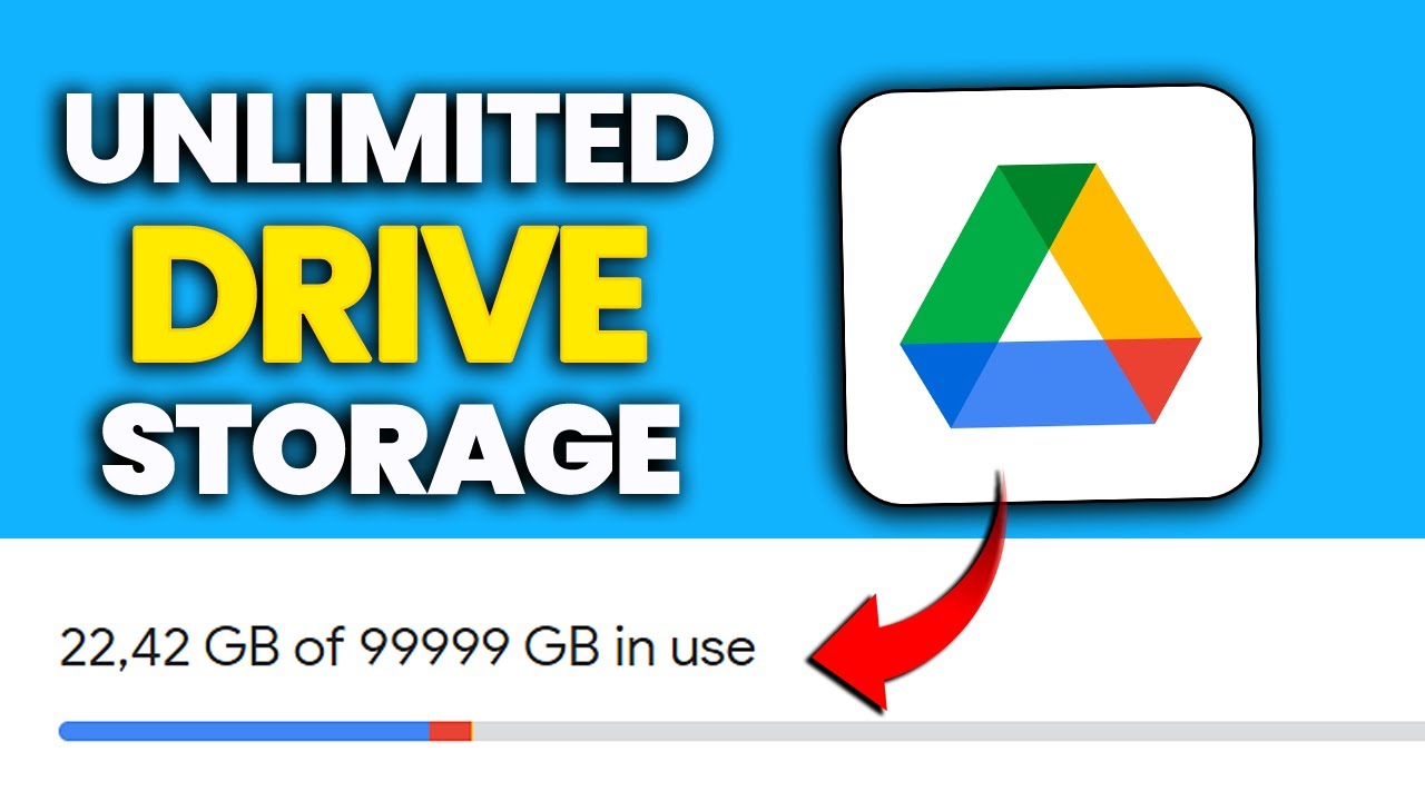 UNLIMITED Google Drive STORAGE for FREE
