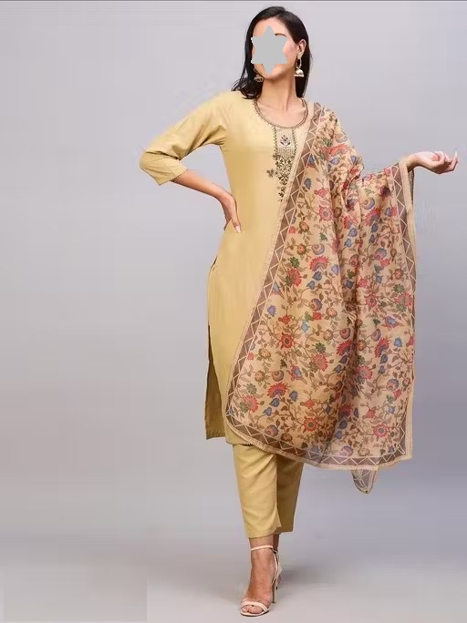 Trendy Dupatta Sets for womens and girls Color 1 (KS148)