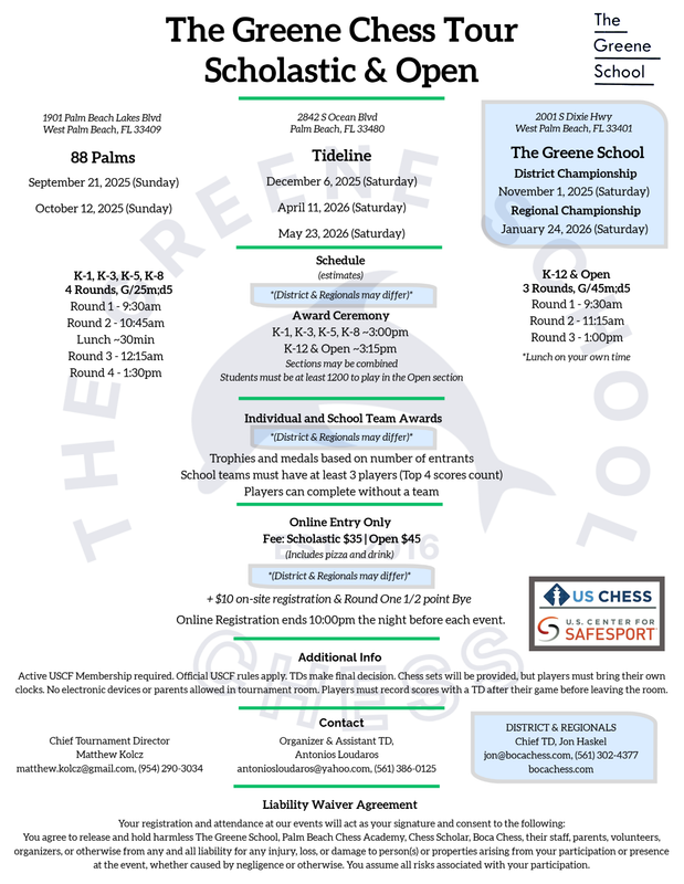 Chess Tournament Flyer