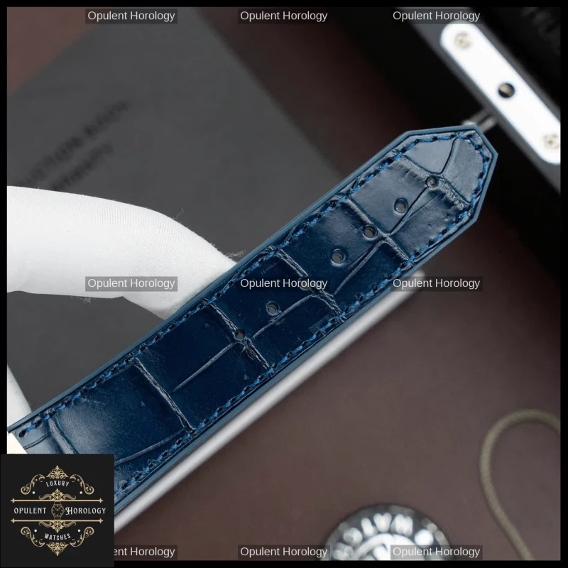 Hublot Classic Fusion King Gold Blue Dial Automatic SW300 42mm Crocodile Strap