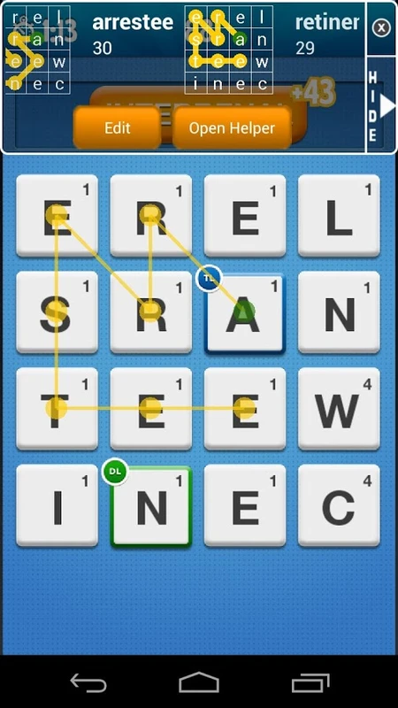 Ruzzle solver 