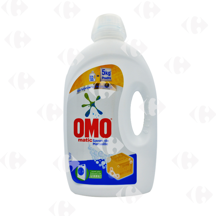Omo Lot lessive liquide comfort 2.5L + Savon liquide antibactérien