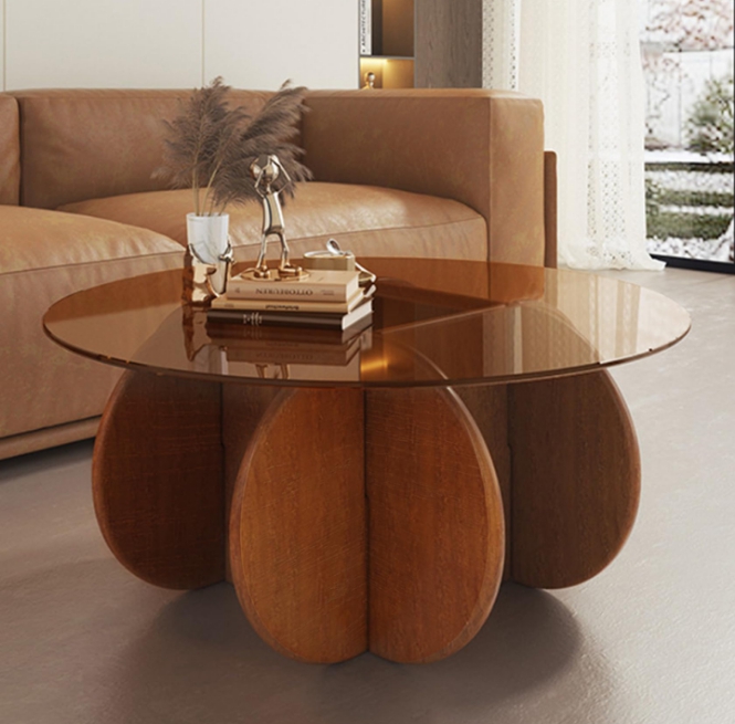 Modern glass center table
