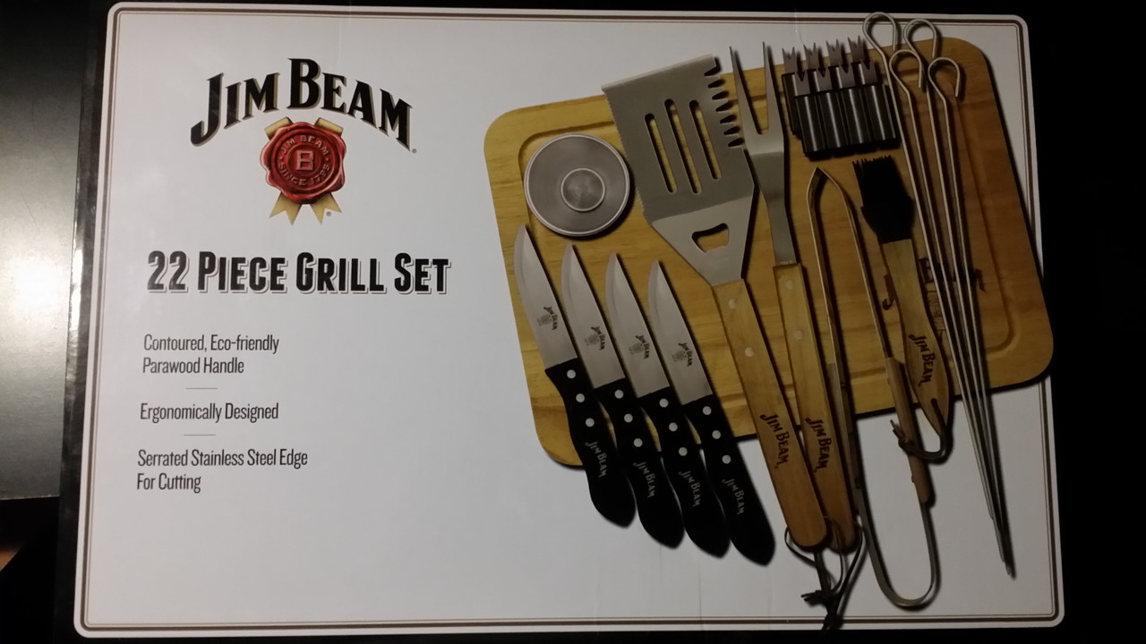 Jim Beam grill set 22 peice