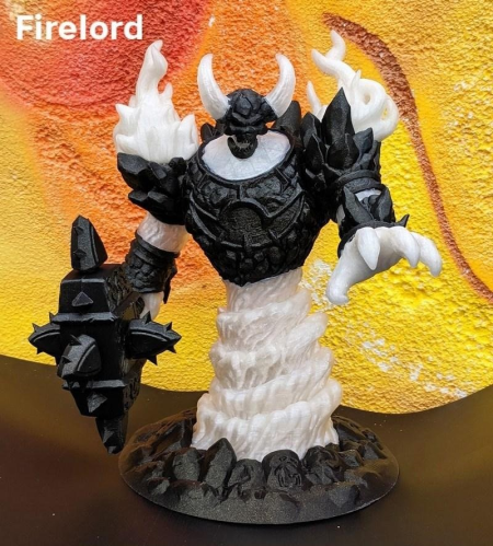 Firelord Lamp Figure – 3D Print Model Firelord Lamp Figure – 3D Print Model