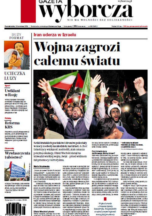 Gazeta Wyborcza 15.04.2024