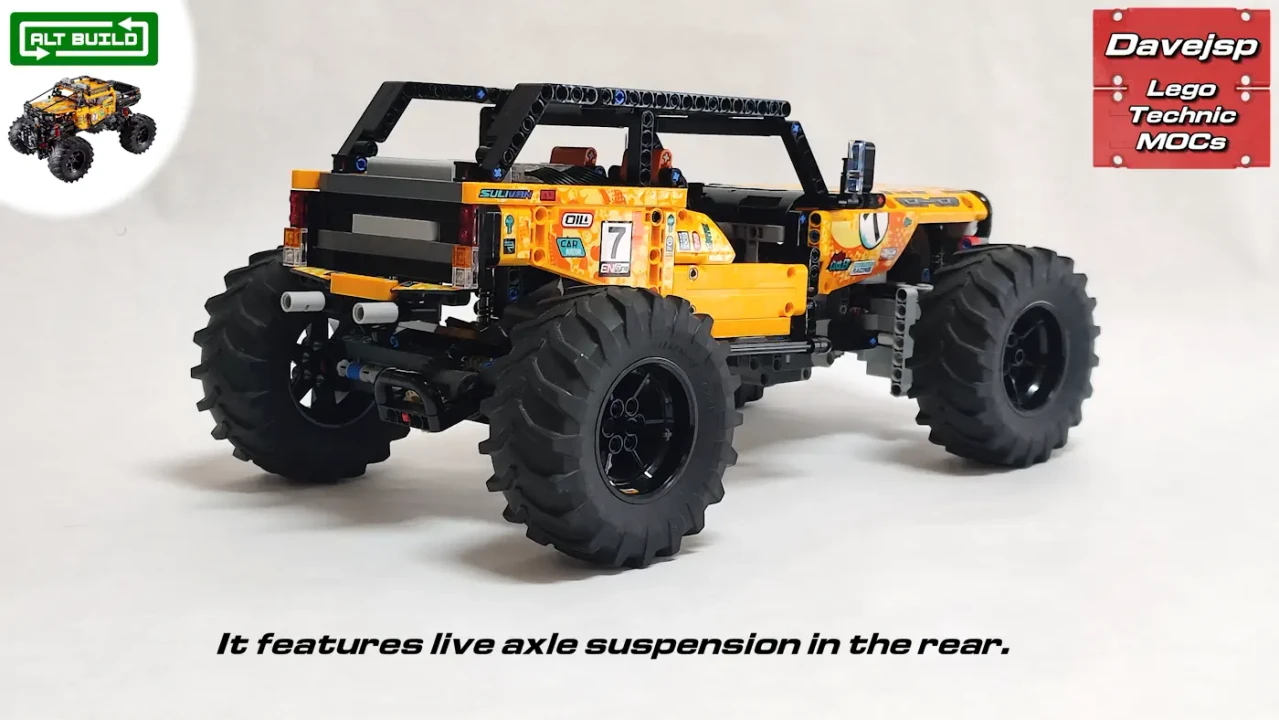 Lego Technic set 42099 4x4 X-treme Off-Roader reimagined as a remote controlled Jeep off-roader MOC