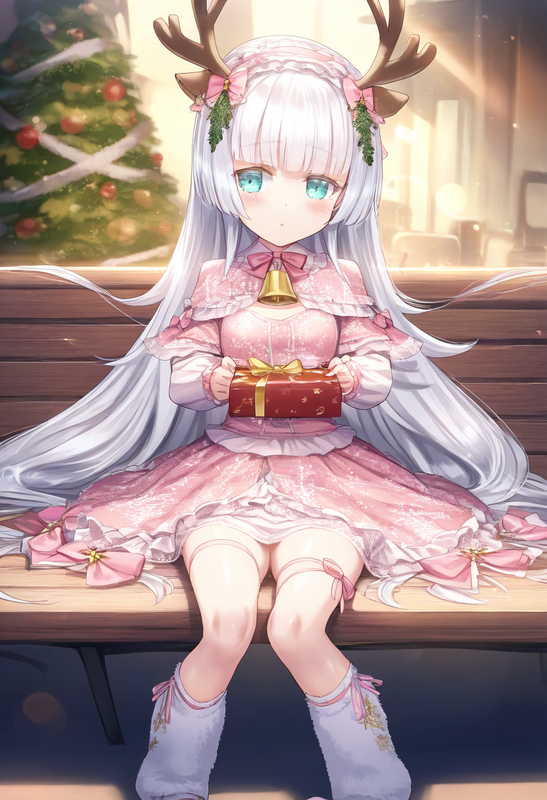 1girl, ks (xephyrks), ohlia, {kobayashi ritz}, reoen, [[liduke]],{{{{christmas t s-800981132