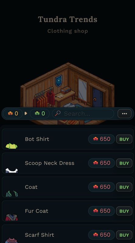 There are two clothing shops being added to the game initially