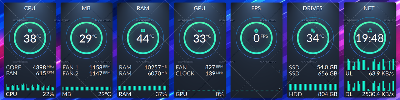 Colorwave cyan (1920x480px)