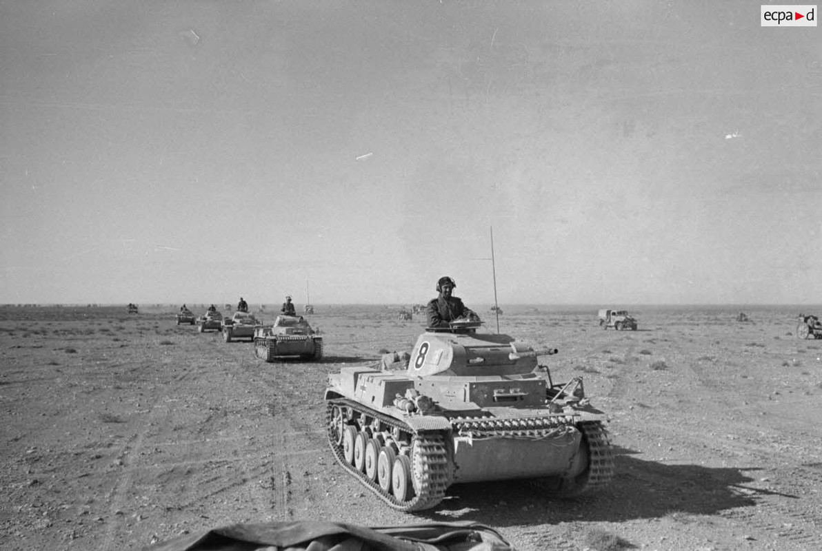 Une colonne de char légers Panzer II.1