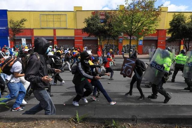 Protestas en Colombia