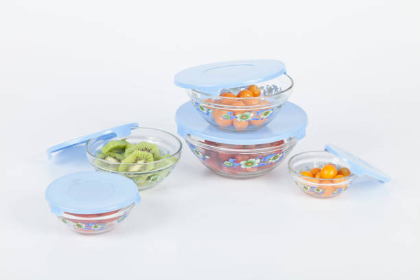glass bowl with lid