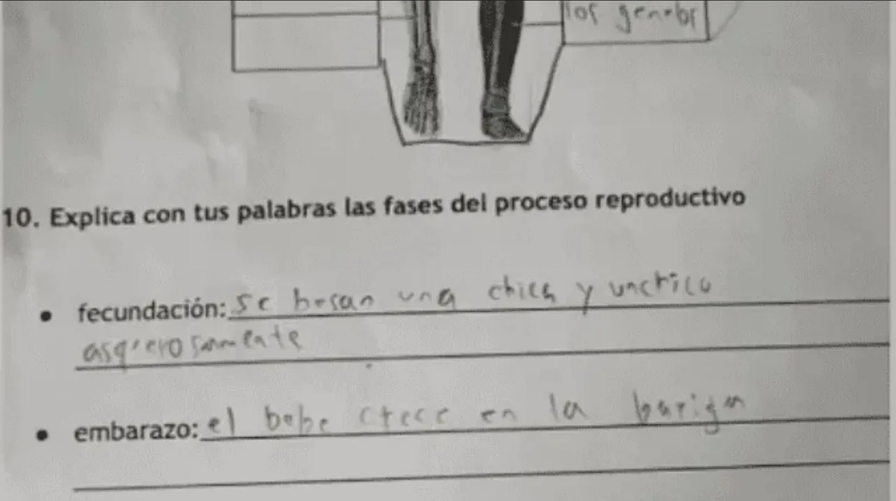 Respuesta de niño a pregunta sobre la reproducción se hace viral