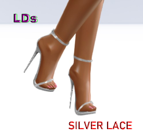 HEELS-SILVER-LACE-CATTY