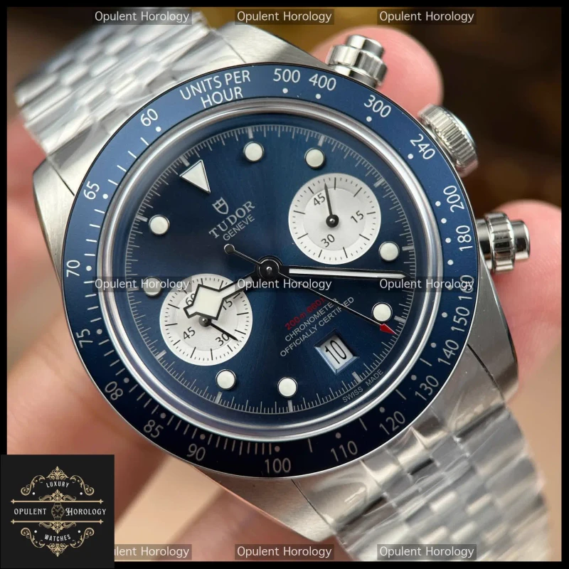 Tudor Black Bay Chronograph Replica 41mm Blue Dial Steel Bracelet
